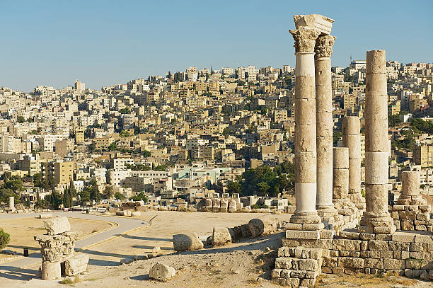 istock Ancient stone columns at the Citadel of Amman, Jordan. 480867710