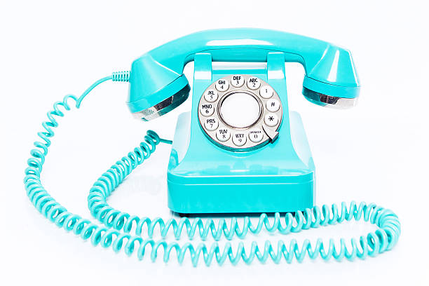 istock Blue Retro Rotary Phone 480867987