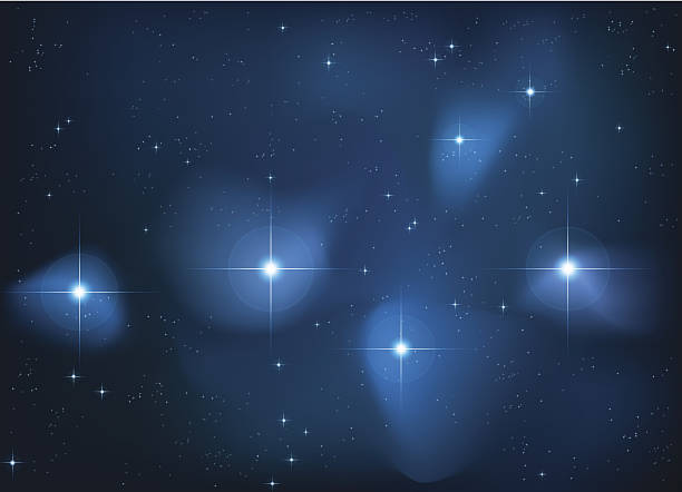 Pleiades illustration The stellar constellation Pleiades. Hires JPEG (5000 x 3604pixels) and EPS10 file included. File contains gradient mesh (EPS 10). the pleiades stock illustrations