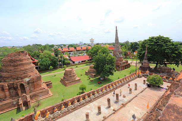 istock buddha statues at Wat Yai Chai Mongkhon 480872412