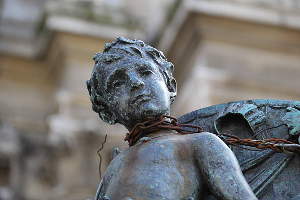 istock Statue at the Paris Town Hall, France. 480873647