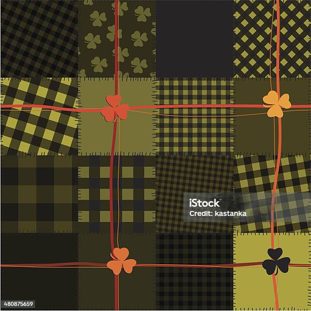 Patchwork Shamrocks Patchwork With Shamrocks Stock Illustration - Download Image Now ...