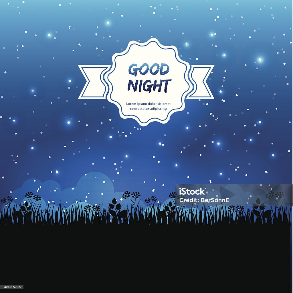 Good night design Vector illustration of Good night design Abstract stock vector