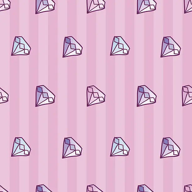 Vector illustration of Diamond seamless pattern