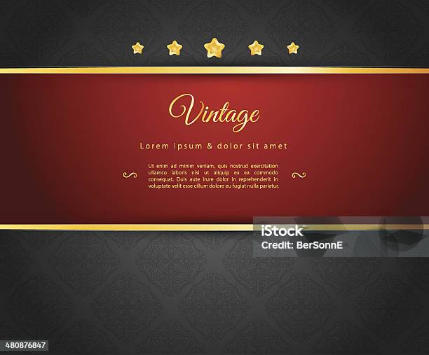 Dark Design Template Stock Illustration - Download Image Now - Formalwear, Invitation, Backgrounds