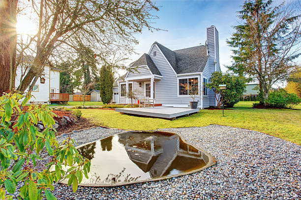 istock Modern house with walkway, and garage. 480877892