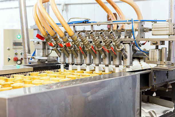 istock Automatic production line of ice cream 480878186