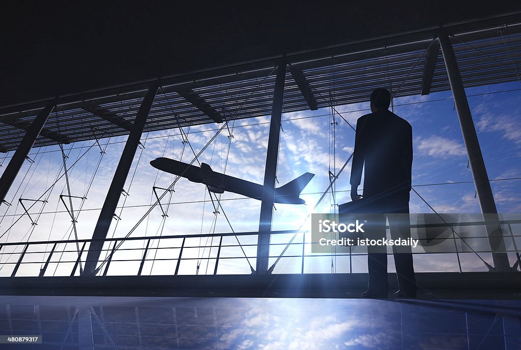 Business Personen am Flughafen - Lizenzfrei Flugzeug Stock-Foto