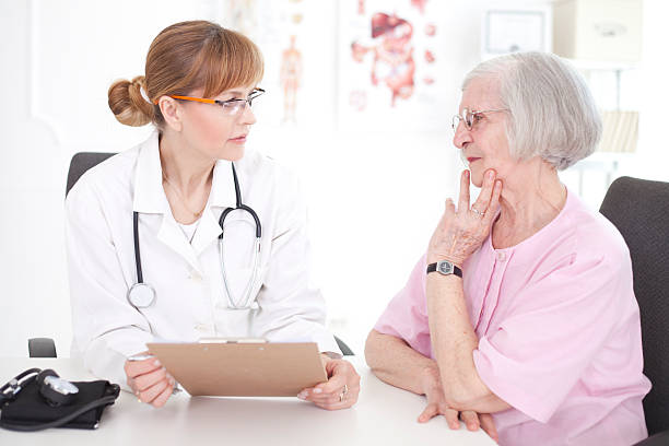 istock Senior woman visiting doctor. 480883569