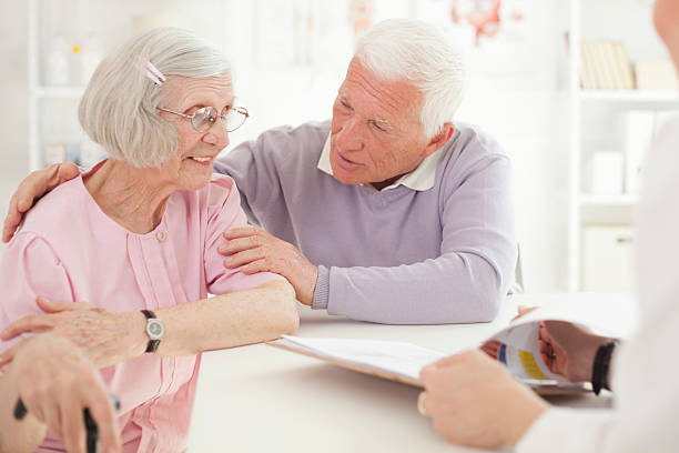 istock Senior couple visiting doctor. 480883843