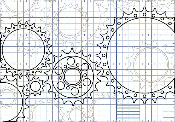 экипировка план здания - blueprint graph paper paper backgrounds stock illustrations