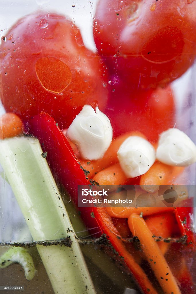 재료 토마토색 손금 수프 - 로열티 프리 0명 스톡 사진