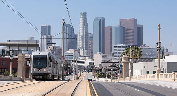 istock M Train Out of Downtown LA 480884436