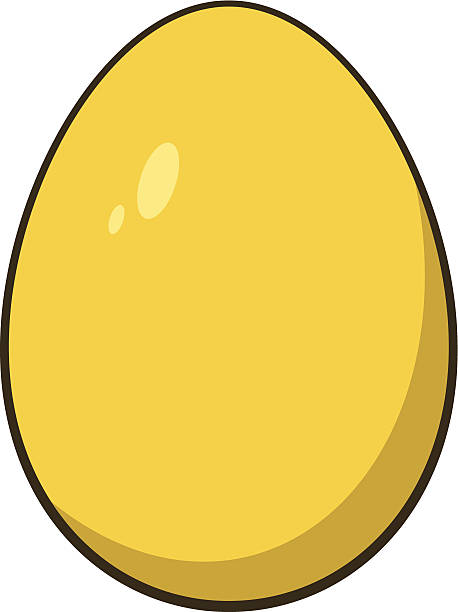 골드 알류 - retirement eggs animal egg gold stock illustrations