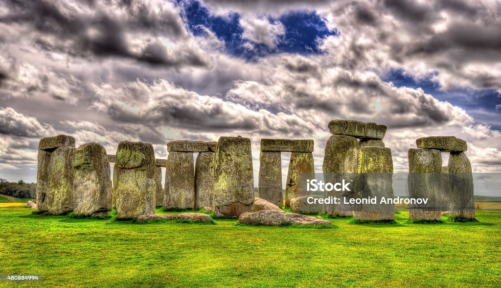 Stonehenge, a prehistoric monument in Wiltshire, England 2015 Stock Photo