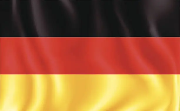 Vector illustration of German Flag