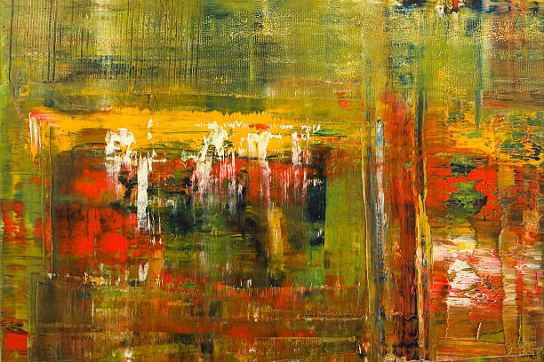 istock Abstract painted canvas. Oil paints on a palette. Colorful background. 480888724