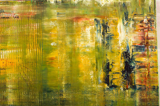istock Abstract painted canvas. Oil paints on a palette. Colorful background. 480888726