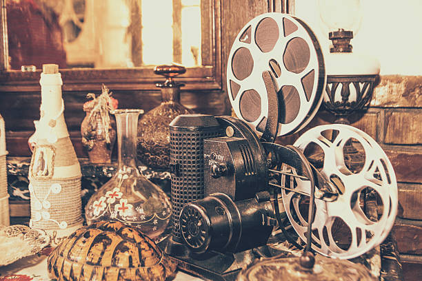 Home movie projector stock photo