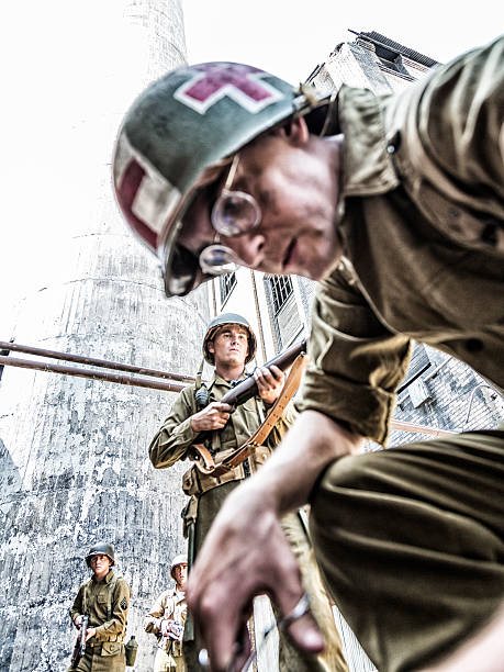 istock World War Two Combat Triage US Army Military Medic 480890380