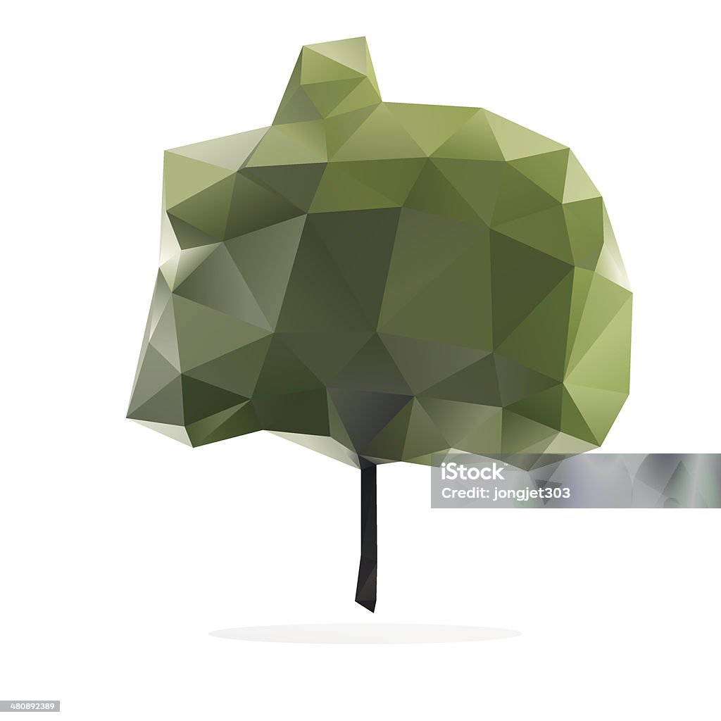 Tree Polygon Vector Stock Illustration - Download Image Now - Biology ...