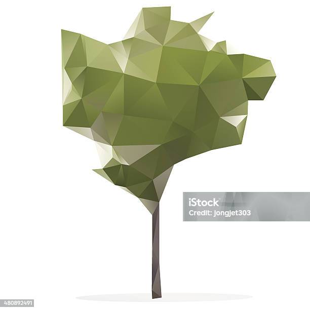 Polygon Tree Simple Tree Polygon Vector Stock Illustration - Download Image Now - Biology ...