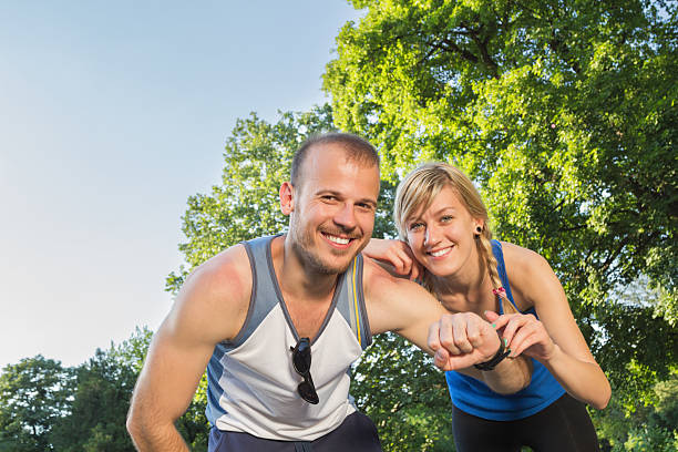 istock Couple doing some exercise/running/jogging in the park. 480894234