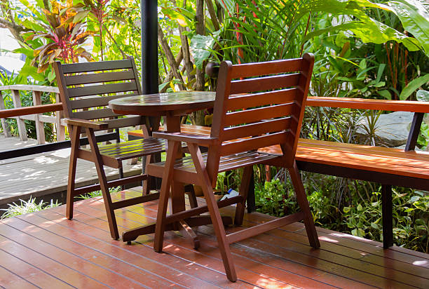 istock Wooden chair on a balcony 480896269