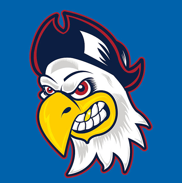 Eagle Patriot Mascot vector art illustration