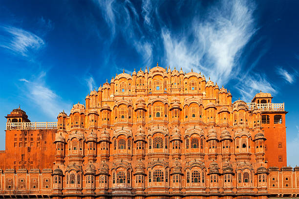 Hawa Mahal Palace of the Winds, Jaipur, Rajasthan Famous Rajasthan Indian landmark - Hawa Mahal palace (Palace of the Winds), Jaipur, Rajasthan, India hawa mahal photos stock pictures, royalty-free photos & images