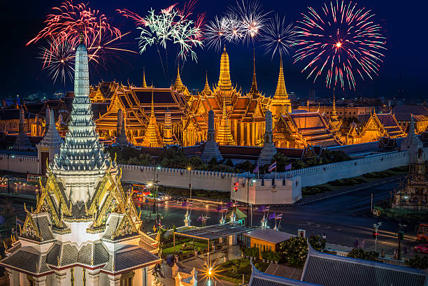 istock Grand palace and Wat phra keaw at sunset 480903872