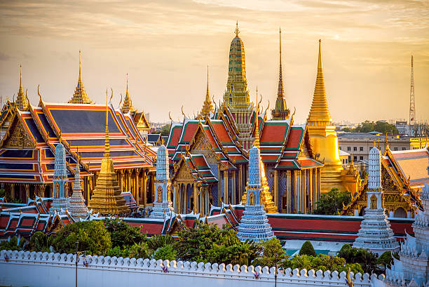 istock Grand palace and Wat phra keaw at sunset 480903890