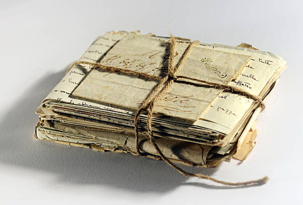 istock Pile of old aged letters 480905199