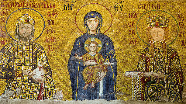 istock mosaic icon in Cathedral mosque Hagia Sofia 480907738