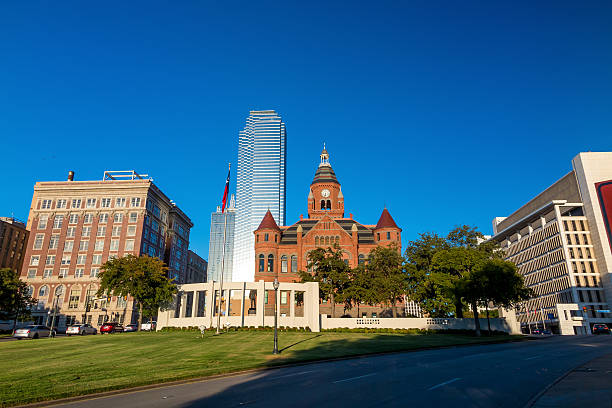istock Dallas, Texas cityscape with blue sky 480908594