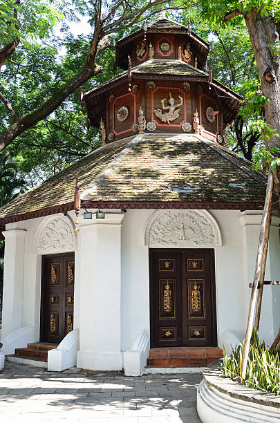 istock Beautiful modern building in chiang mai 480909466