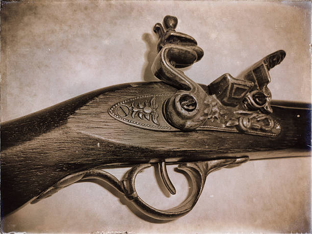 istock The trigger mechanism of the old shotgun 480909954