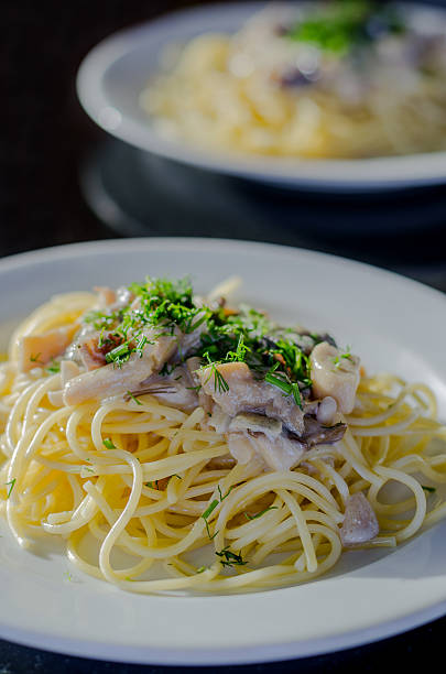istock Vegetarian pasta with mushrooms 480915170