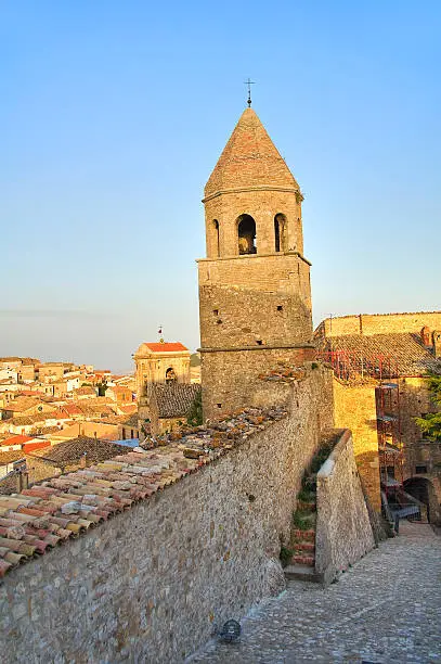 Panoramic view of Bovino. Puglia. Italy.