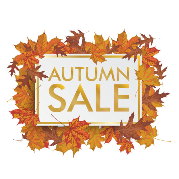 istock Golden Paper Board Autumn Foliage Sale 480916466
