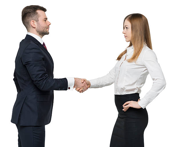 istock Business partners shaking hands. Isolated on white background. 480916512