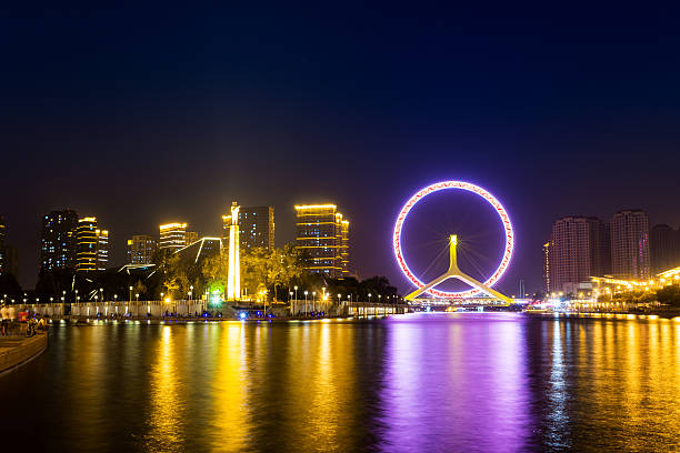 istock Illuminated skyline and cityscape at riverbank 480919648