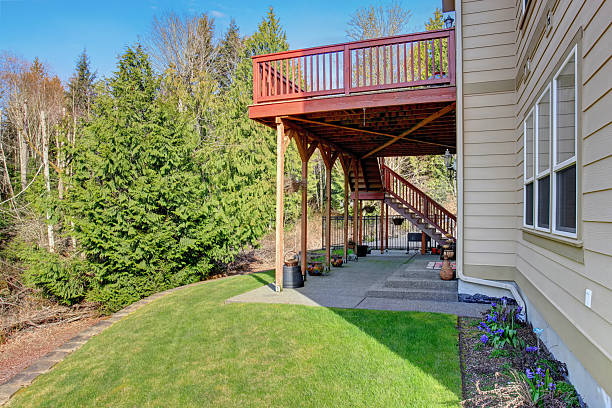istock Nice back porch with covered patio and decor. 480920230