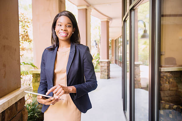 istock Happy Professional Woman Loves her Tablet 480920235