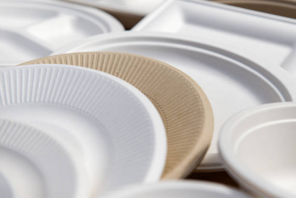 istock paper disposable plates of different colors 480920502