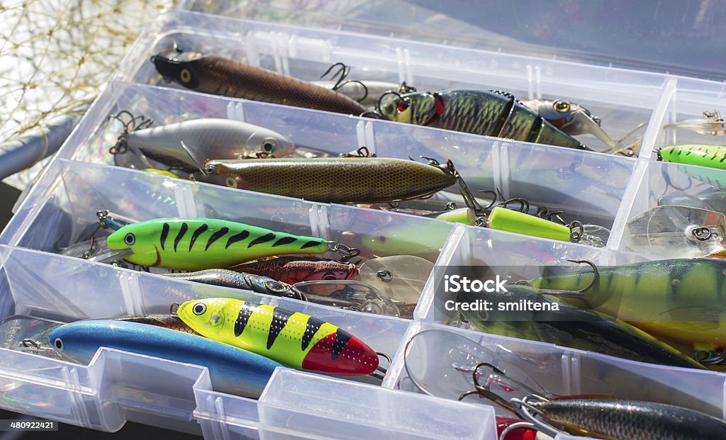 Набор рыбалка lures - Стоковые фото Басс роялти-фри