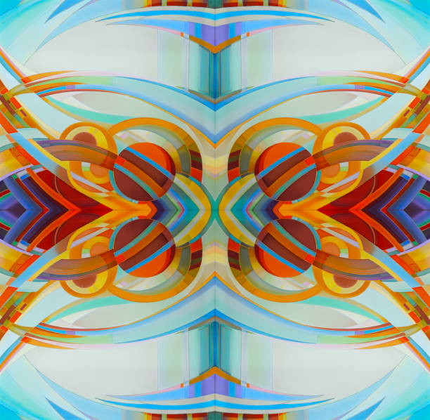 istock Abstract watercolor texture. Painted silk, batik textiles. Colorful streaks 480923198