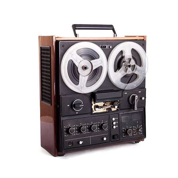 istock vintage reel-to-reel recorder 480927326