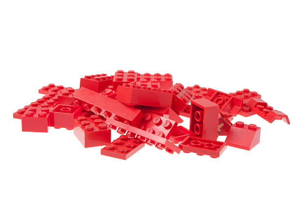 Numerisk undtagelse Stjerne Red Lego Pieces Stock Photo - Download Image Now - Lego, Cut Out, Heap -  iStock