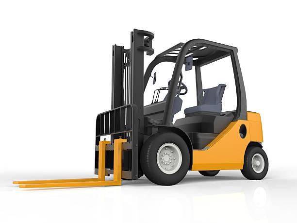 istock Yellow Forklift Truck 480928333